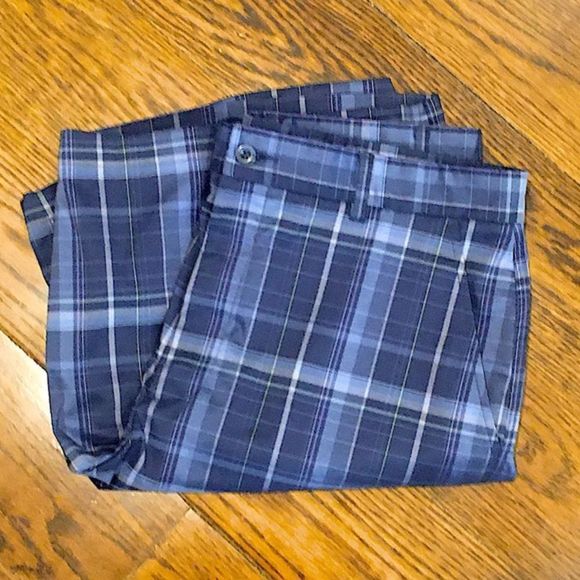 TOMMY ARMOUR Blue Plaid Mens Golf Shorts 34 - Picture 4 of 9